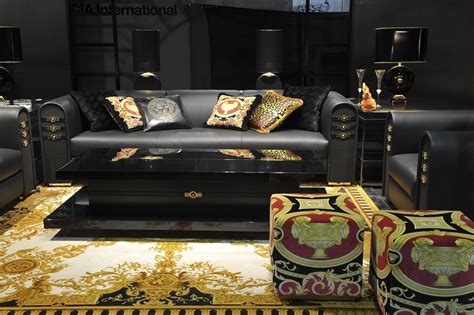 versace furniture 2019|living room with Versace painting.